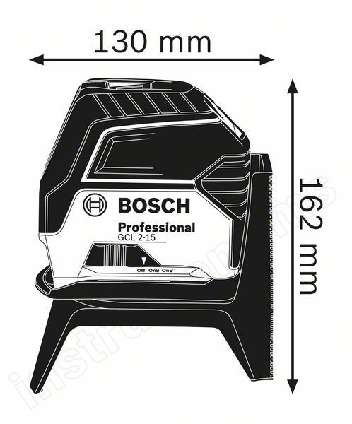 Нивелир лазерный комбинированный Bosch GCL 2-15+RM1   арт.0601066E00 - фото 3