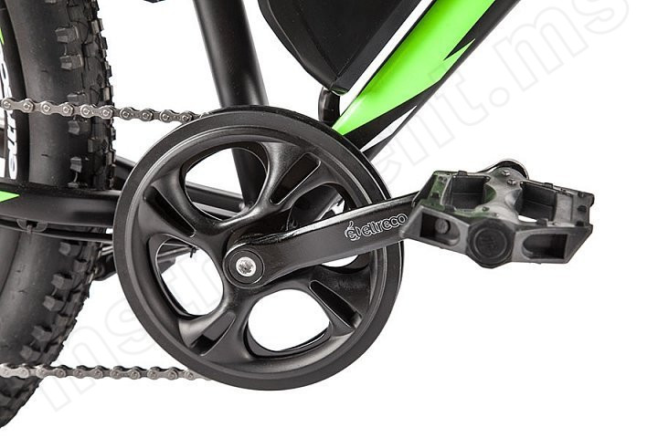 Электровелосипед (велогибрид) черно-зеленый Eltreco XT 800 new - фото 5