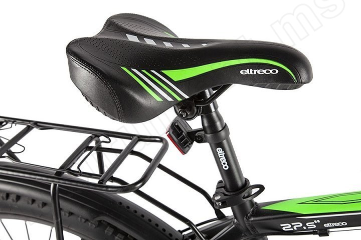 Электровелосипед (велогибрид) черно-зеленый Eltreco XT 800 new - фото 10